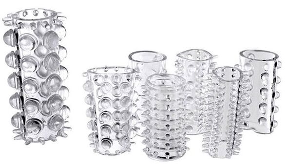 Attaches épaississantes et texturées sur le pénis pour améliorer les sensations de plaisir du partenaire